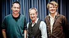 Buckingham, James and Charles in studio