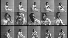 Miles Davis, circa 1955; the negatives of these photos were discovered in 2005 by the photographer's wife, never before printed