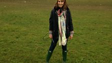 Alex Jones and her wellies!