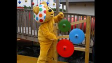 Pudsey on cymbals!