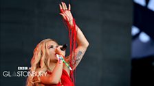 Rita Ora at Glastonbury 2013