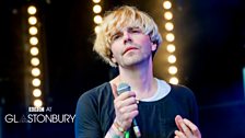 Tim Burgess at Glastonbury 2013