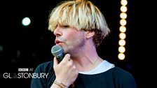 Tim Burgess at Glastonbury 2013