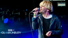 Tim Burgess at Glastonbury 2013