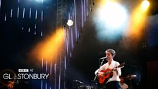 Villagers at Glastonbury 2013