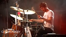 Villagers at Glastonbury 2013