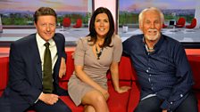 Kenny Rogers with Breakfast's Charlie Stayt and Susanna Reid