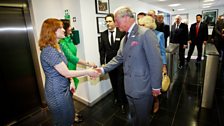 HRH Prince Charles meets Faith Penhale (Head of Drama, ý Wales & Executive Producer, Doctor Who).