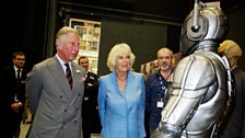 Their Royal Highnesses encounter a Cyberman.