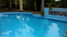 Swimming pool at Valerie Hara's home