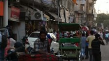 Main street in Moga, Punjab