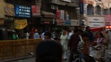 A busy street in Punjab, India