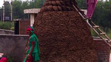 Women at work in local village, Haryana