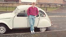 Kevin Hough with his 2CV