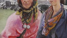 Gypsies at Ascot by Dame Laura Knight, 1933 - National Portrait Gallery, London