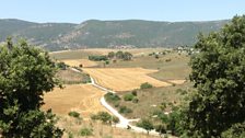 View from Beit She'arim looking over the valleys of the Galilee.