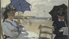 Claude-Oscar Monet, The Beach at Trouville, 1870