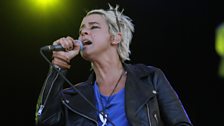 Chan Marshall - AKA Cat Power - on stage at Latitude Festival on Friday