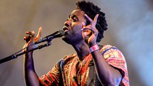 Kele from Bloc Party on stage at Latitude 2013. (Photo by Sara Bowrey, Virtual Festivals)