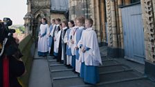 Lincoln Cathedral choristors involved in Lipdub Lincoln