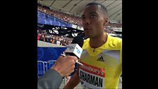 100m hurdler William Sharman talks to 5 live