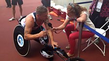 David Weir at the Paralympic Anniversary Games