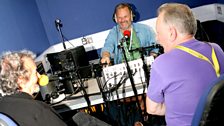 Mark Radcliffe with Andy Irvine and Dónal Lunny of LAPD