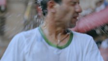 A rider in the Palio de Siena