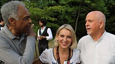 Gilberto Gil, Nikki Bedi and Peter Gabriel