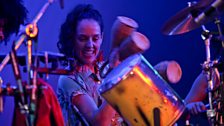 DJ Tudo e sua gente de todo lugar perform on the Radio 3 stage at Womad 2013