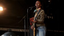 Rokia Traore performs on the Open Air Stage at Womad 2013