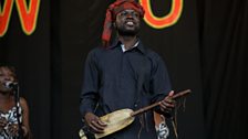 Rokia Traore performs on the Open Air Stage at Womad 2013