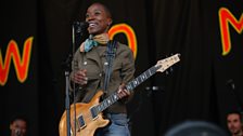 Rokia Traore performs on the Open Air Stage at Womad 2013