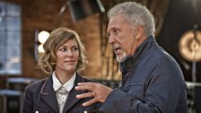 Cerys Matthews and The Voice judge Tom Jones, 2012