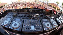 A whole lot of decks at Ushuaia