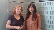 Kirsty Lang and Gemma Chan in the Front Row studio