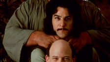 André the Giant, Mandy Patinkin and Wallace Shawn in The Princess Bride