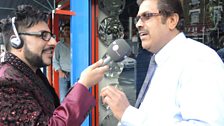 Local businessman Khalid Mahmood talks about how busy Ilford Lane gets on Chand Raat!