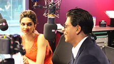 Deepika listening intently...