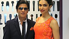 Shahrukh and Deepika arrive at the Asian Network