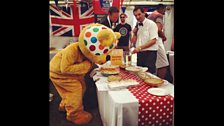 Pudsey loves a pie!