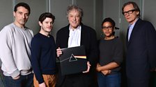 From left to right. Rufus Sewell, Iwan Rheon, Sir Tom Stoppard, Amaka Okafor and Bill Nighy