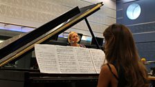 Caroline MacPhie and Sanaz Sotoudeh perform Strauss