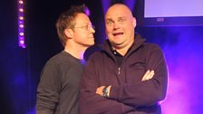 Simon teaching Al Murray a thing or two about stand-up!