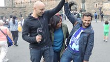 Tommy, Rumana & Haroon at Edinburgh Castle