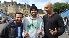 Humza Badman gives Tommy & Haroon a tour of Edinburgh