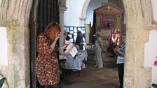 Then it was off to the church at Potter Heigham, for a flower festival