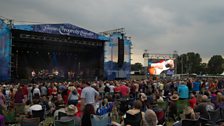 The stage at Cropredy 2013