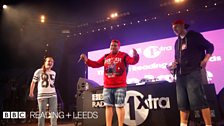 Charlie Sloth hosts the rap battles at Reading Festival