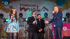 Noreen Khan and Tommy Sandhu with Rahat Fateh Ali Khan